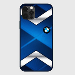 Чехол iPhone 12 Pro BMW metalic blue abstract