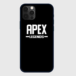 Чехол для iPhone 12 Pro Apex legends logo white, цвет: 3D-черный