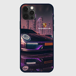 Чехол iPhone 12 Pro Porshe neon city