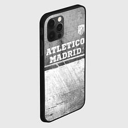 Чехол для iPhone 12 Pro Atletico Madrid - grey gradient посередине, цвет: 3D-черный — фото 2