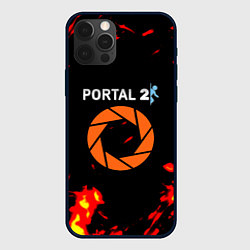 Чехол для iPhone 12 Pro Portal огненная лава, цвет: 3D-черный