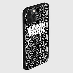 Чехол для iPhone 12 Pro Linkin park pattern, цвет: 3D-черный — фото 2