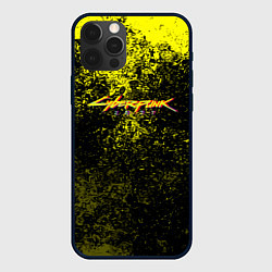 Чехол iPhone 12 Pro Cyberpunk брызги красок