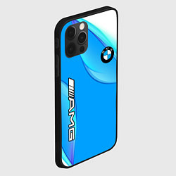 Чехол для iPhone 12 Pro BMW abstrac line steel, цвет: 3D-черный — фото 2