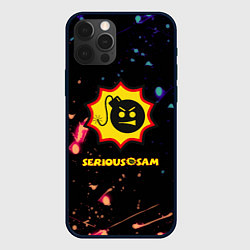 Чехол iPhone 12 Pro Serious Sam краски текстура