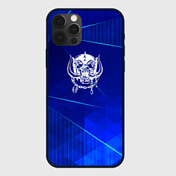 Чехол для iPhone 12 Pro Motorhead blue poly, цвет: 3D-черный