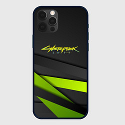 Чехол iPhone 12 Pro Cyberpunk 2077 stripes line