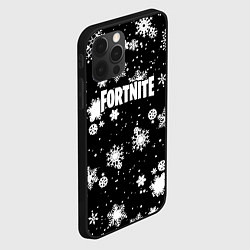 Чехол для iPhone 12 Pro Fortnite winter snow, цвет: 3D-черный — фото 2