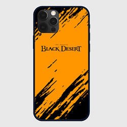 Чехол iPhone 12 Pro Black desert краски абстракция