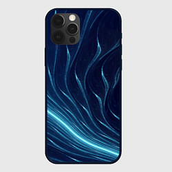 Чехол iPhone 12 Pro Линии абстрактные неоновые