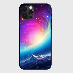 Чехол для iPhone 12 Pro Бескрайний космос, цвет: 3D-черный