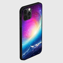 Чехол для iPhone 12 Pro Бескрайний космос, цвет: 3D-черный — фото 2