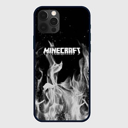 Чехол iPhone 12 Pro Fortnite серый огонь