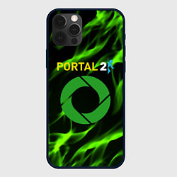 Чехол iPhone 12 Pro Portal green flame