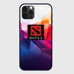 Чехол для iPhone 12 Pro DOTA geometry neon, цвет: 3D-черный