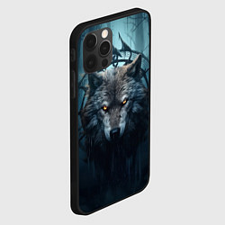 Чехол для iPhone 12 Pro Волк в ловце снов, цвет: 3D-черный — фото 2