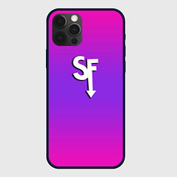 Чехол iPhone 12 Pro Sally Face neon gradient