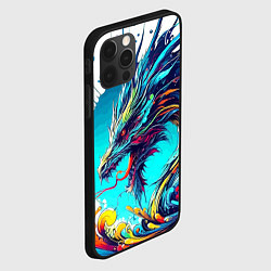 Чехол для iPhone 12 Pro Japanese dragon - tattoo irezumi, цвет: 3D-черный — фото 2