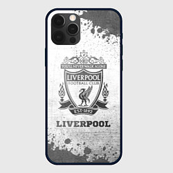 Чехол для iPhone 12 Pro Liverpool - white gradient, цвет: 3D-черный