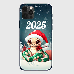 Чехол iPhone 12 Pro Новогодняя змейка 2025