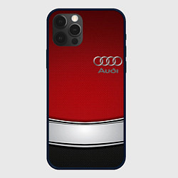 Чехол iPhone 12 Pro Audi metal car steel