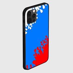 Чехол для iPhone 12 Pro Российская федерация - флаг, цвет: 3D-черный — фото 2