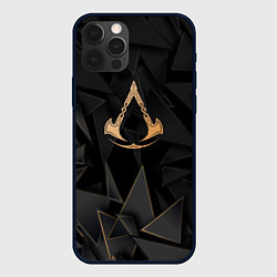 Чехол iPhone 12 Pro Assassins Creed golden poly