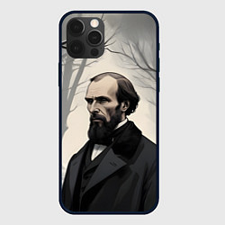 Чехол iPhone 12 Pro Достоевский зимняя аллея