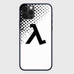 Чехол для iPhone 12 Pro Half-life pattern black, цвет: 3D-черный