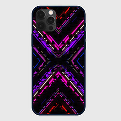 Чехол iPhone 12 Pro Marshmello geometry neon