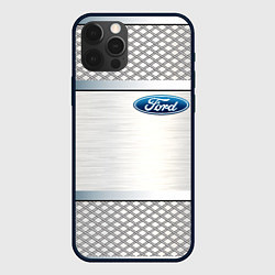 Чехол iPhone 12 Pro FORD metal steel auto