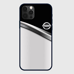 Чехол для iPhone 12 Pro Nissan logo auto, цвет: 3D-черный