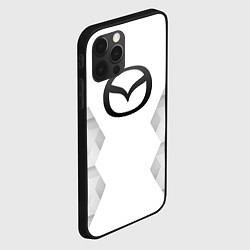 Чехол для iPhone 12 Pro Mazda white poly, цвет: 3D-черный — фото 2