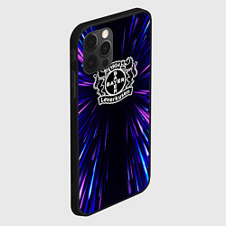 Чехол для iPhone 12 Pro Bayer 04 neon energy, цвет: 3D-черный — фото 2