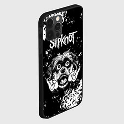 Чехол для iPhone 12 Pro Slipknot рок пес, цвет: 3D-черный — фото 2