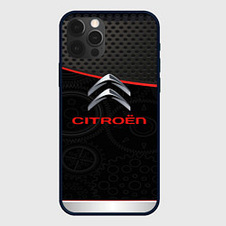 Чехол для iPhone 12 Pro Citroen auto car, цвет: 3D-черный