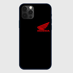 Чехол iPhone 12 Pro Honda red logo auto steel