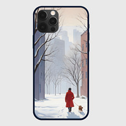 Чехол iPhone 12 Pro Прогулка зима