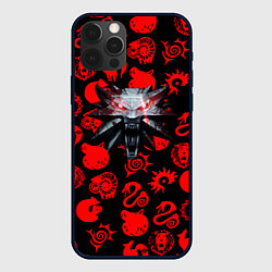 Чехол для iPhone 12 Pro The Witcher anime pattern, цвет: 3D-черный