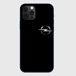 Чехол для iPhone 12 Pro Opel logo auto, цвет: 3D-черный