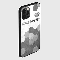 Чехол для iPhone 12 Pro Daewoo - white gradient посередине, цвет: 3D-черный — фото 2