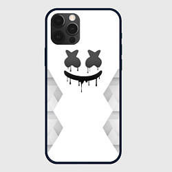 Чехол iPhone 12 Pro Marshmello white poly