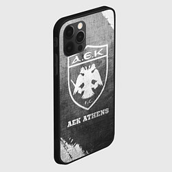 Чехол для iPhone 12 Pro AEK Athens - grey gradient, цвет: 3D-черный — фото 2