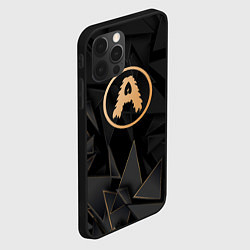 Чехол для iPhone 12 Pro Aerosmith golden poly, цвет: 3D-черный — фото 2