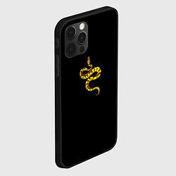 Чехол для iPhone 12 Pro Символ Нового 2025 года змея, цвет: 3D-черный — фото 2