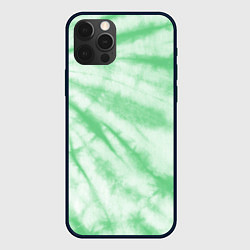 Чехол iPhone 12 Pro Салатовый тай дай