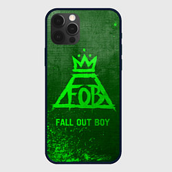 Чехол iPhone 12 Pro Fall Out Boy - green gradient