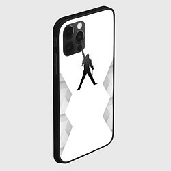 Чехол для iPhone 12 Pro Queen white poly, цвет: 3D-черный — фото 2