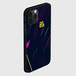 Чехол для iPhone 12 Pro Восьмидесятые, цвет: 3D-черный — фото 2
