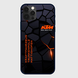 Чехол iPhone 12 Pro KTM - плиты с эффектом свечения